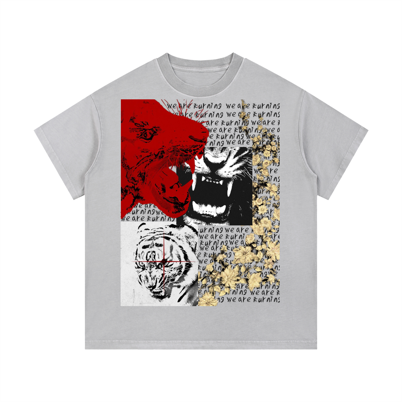 Tiger wings Vintage Wash Cotton T-Shirt