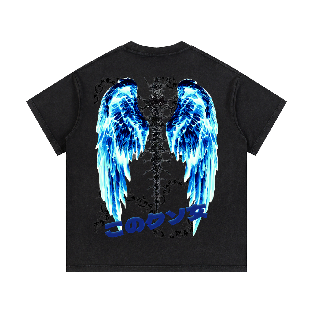 Tiger wings Vintage Wash Cotton T-Shirt