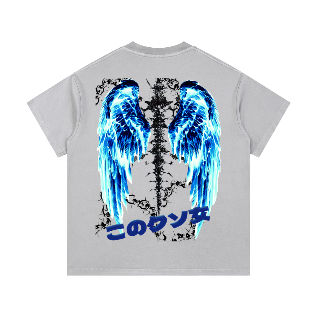Tiger wings Vintage Wash Cotton T-Shirt