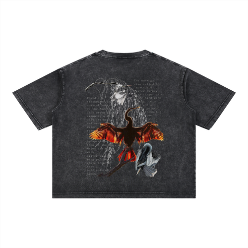 Mineral Wash Boxy Cotton T-Shirt